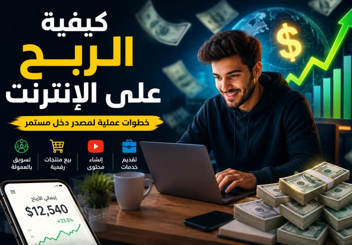 أفضل طرق الربح من الإنترنت للمبتدئين في 2026 | دليل شامل لبدء تحقيق الدخل أونلاين