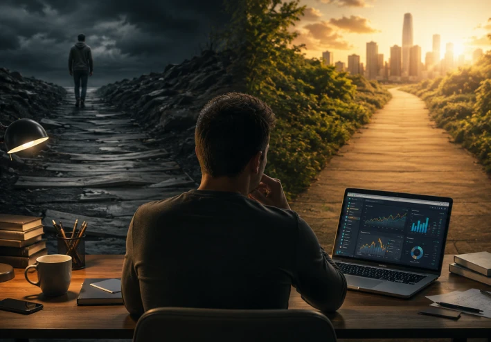 لماذا لا يربح معظم الناس من الإنترنت؟ 7 أخطاء نفسية تمنعك من تحقيق أول دخل أونلاين