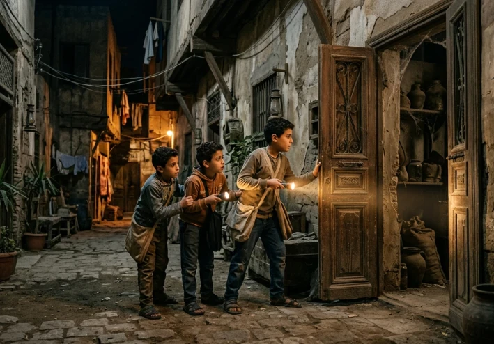 أولاد الحارة والسر اللي في بيت العجوز"* 🏘️🔦
