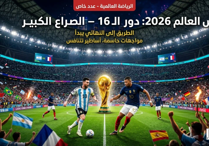 دور الـ16 من كأس العالم 2026: بداية معركة الكبار نحو المجد العالمي