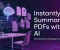 صورة مقال أفضل أدوات الذكاء الاصطناعي لتلخيص ملفات PDF في 2026