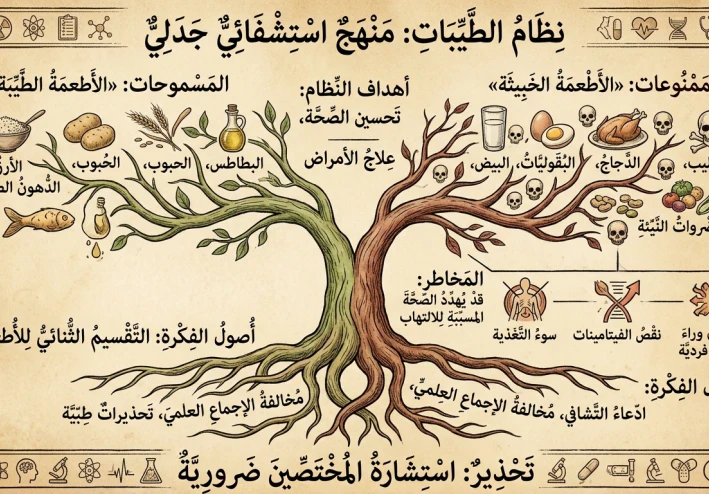 حين يتحول الغذاء إلى عقيدة... قراءة علمية في سلبيات نظام "الطيبات" الغذائي