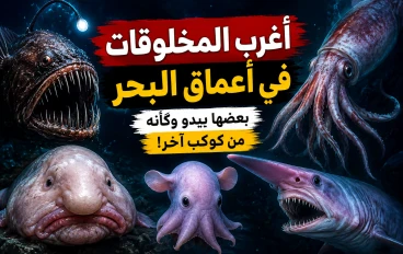 أغرب المخلوقات التي وجدها العلماء في أعماق البحر... بعضها يبدو وكأنه جاء من كوكب آخر!