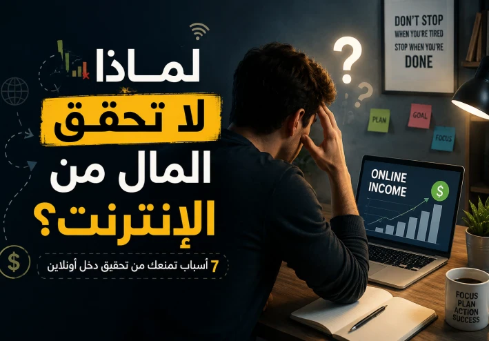 لماذا ما زلت لا تسطيع تحقيق دخل اونلاين