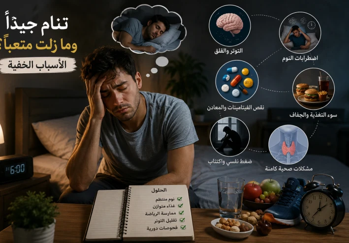 هل تنام جيدًا وما زلت متعبًا؟ إليك الأسباب الخفية