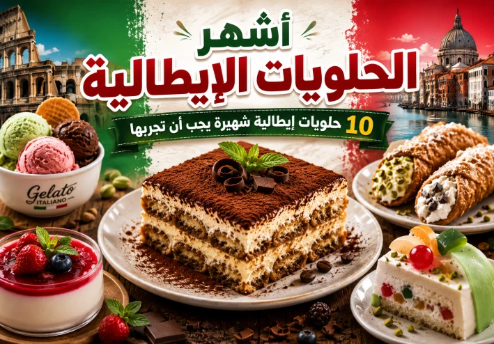 أنواع الحلويات الإيطالية: أشهر 10 حلويات إيطالية