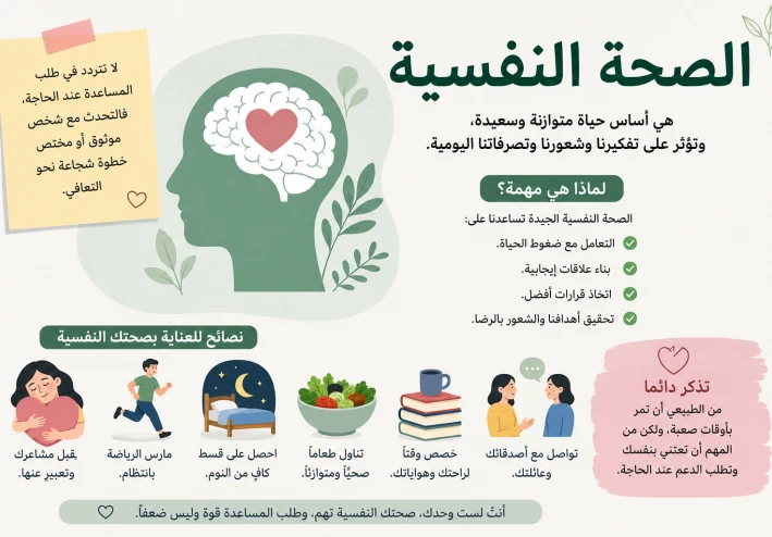 *دليل شامل لفهم الصحة النفسية وأثرها على حياتنا