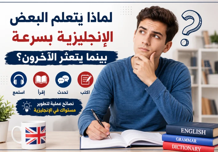 لماذا يتعلم البعض الإنجليزية بسرعة بينما يتعثر الآخرون؟