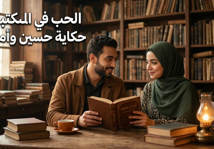 بين رفوف المكتبة.. التقت أرواحنا