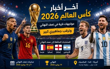 كأس العالم 2026 يشتعل.. تعرف على آخر الأخبار ومباريات نصف النهائي