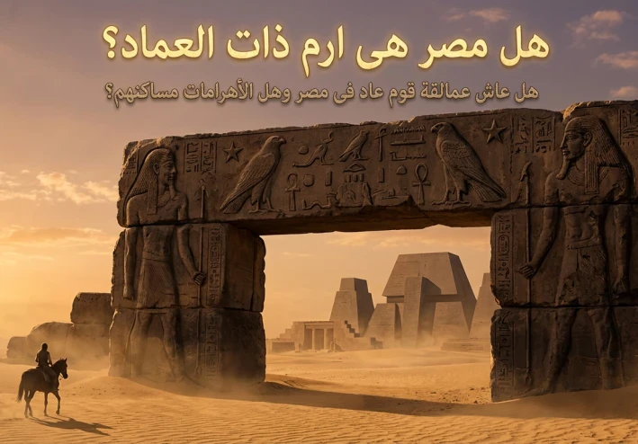 حقيقة مصر وأهراماتها: هل كانت موطنًا لعمالقة قوم عاد ومدينة "إرم ذات العماد"؟