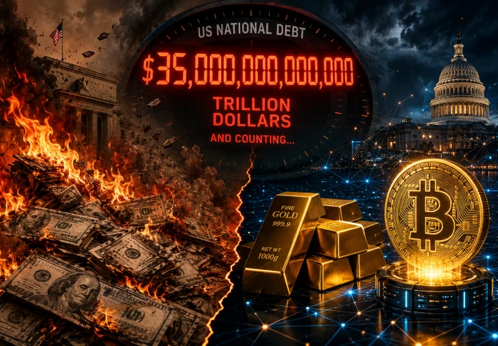 لعبة الذهب والكريبتو الكبرى: كيف تخطط أمريكا لتصفير ديونها وإعادة ضبط الاقتصاد العالمي؟