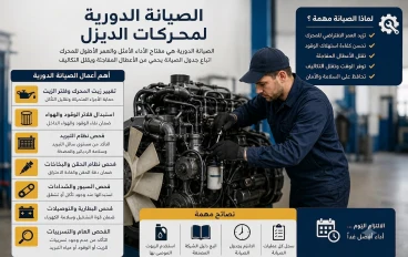 الصيانة الدورية لمحركات الديزل