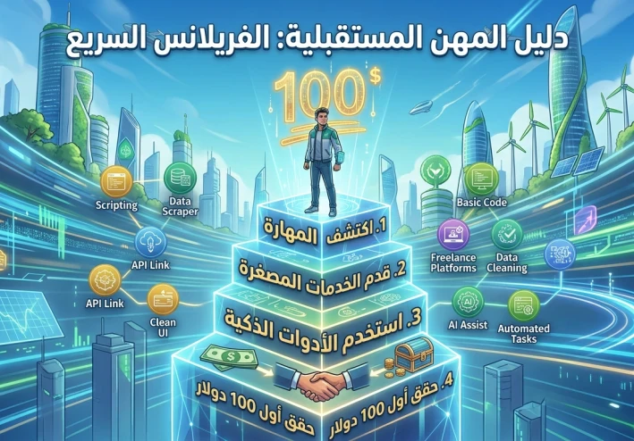أسرار الفريلانس السريع: كيف تحقق أول 100 دولار لك من البرمجيات المصغرة؟