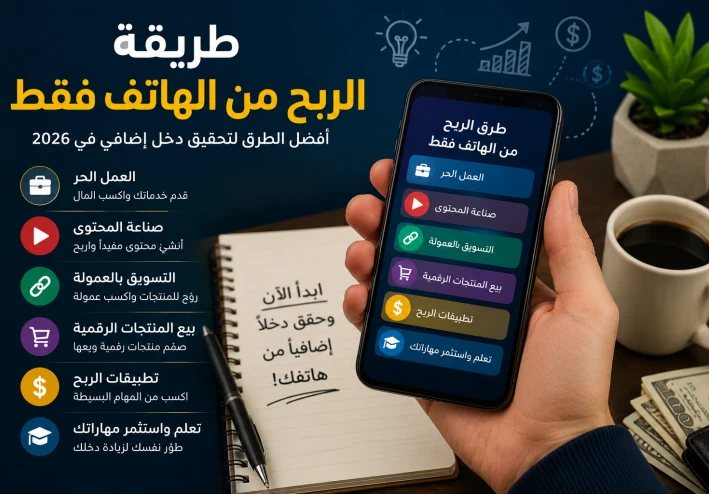 طريقة الربح من الهاتف فقط: أفضل الطرق لتحقيق دخل إضافي في 2026