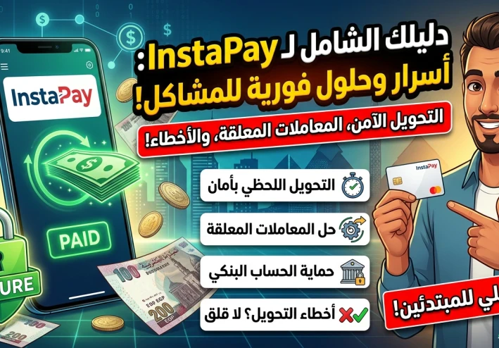 دليلك الشامل لتطبيق إنستا باي (InstaPay): أسرار وحلول لأشهر المشاكل التي تواجهك
