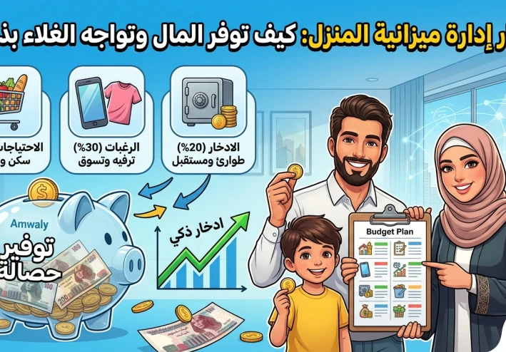 أسرار إدارة ميزانية المنزل: طرق ذكية لتوفير المال وذكاء الادخار في ظل غلاء الأسعار
