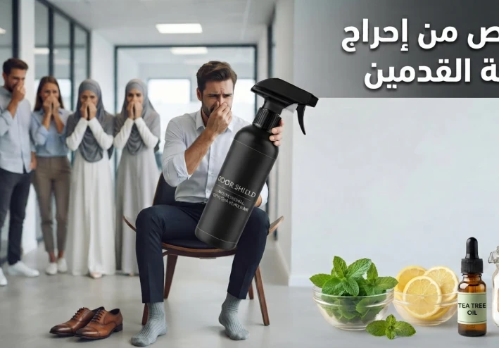 "تخلص من احراج رائحة القدمين"