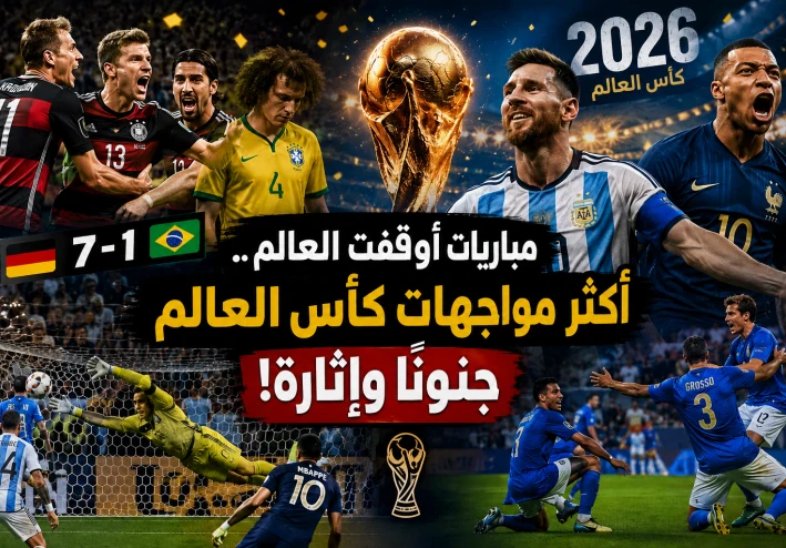 لن تصدق ما حدث في هذه المباريات.. أكثر لحظات كأس العالم إثارة عبر التاريخ!