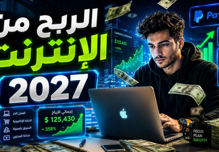 الربح من الإنترنت 2027: أفضل الطرق المتوقعة لتحقيق دخل أونلاين والاستعداد للمستقبل.