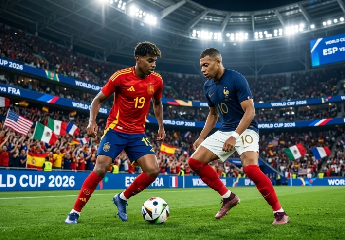 مباراة إسبانيا وفرنسا في كأس العالم 2026: صدام العمالقة والبطاقة الذهبية للنهائي