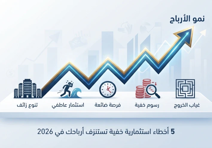 5 أخطاء استثمارية خفية تستنزف أرباحك في 2026.. كيف تتجنبها اليوم؟