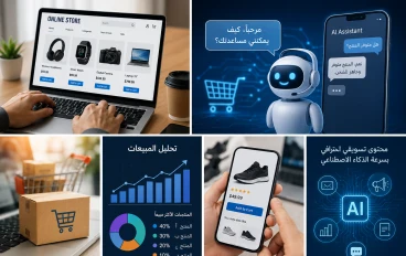 كيف يساعدك الذكاء الاصطناعي على بناء متجر إلكتروني يعمل 24 ساعة يوميًا؟