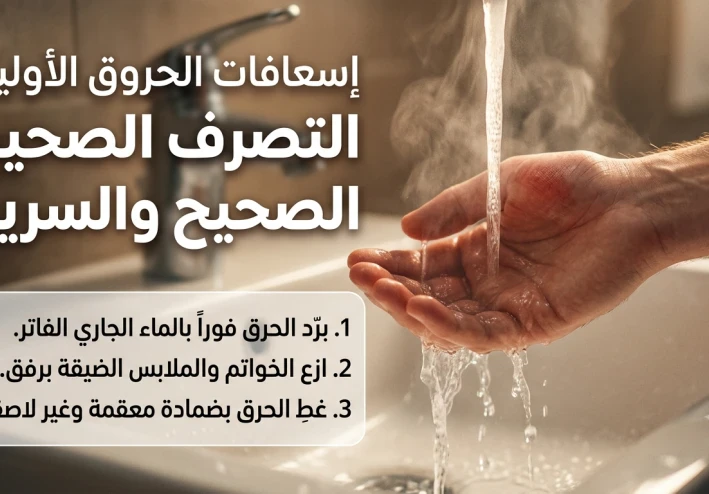 الإسعافات الأولية للحروق ... أخطاء يرتكبها الجميع وقد تزيد الإصابة خطورة