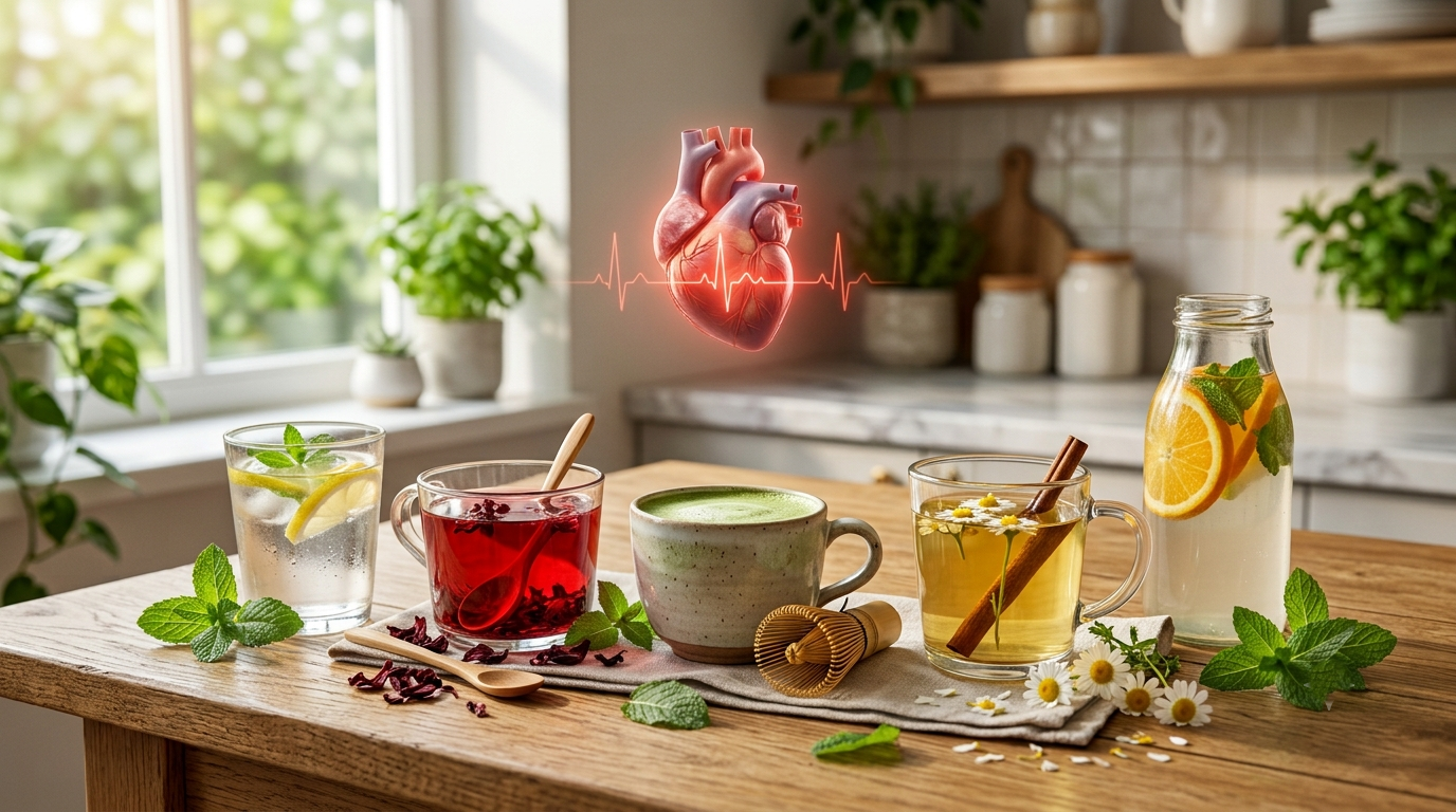 article image for 5 مشروبات طبيعية قد تساعد في الحفاظ على معدل ضربات قلب صحي