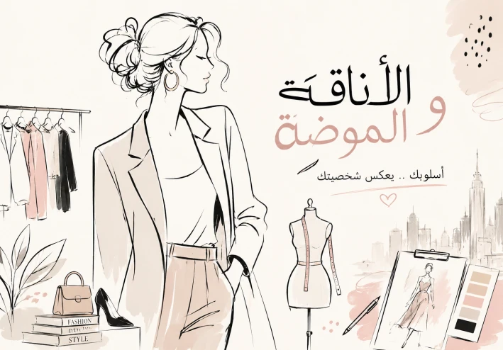 الأناقة و الموضة و تنسيق الملابس النسائية العصرية