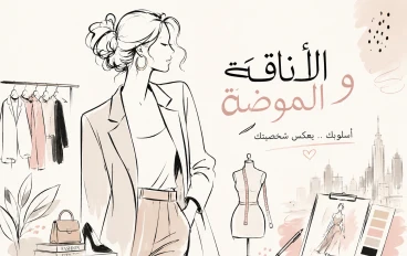 الأناقة و الموضة و تنسيق الملابس النسائية العصرية