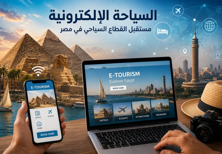 آثار السياحة الإلكترونية في تطوير القطاع السياحي في مصر