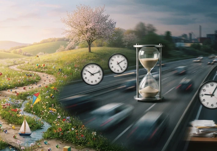 لماذا يبدو الوقت أسرع كلما تقدمنا في العمر؟ السر ليس في الساعة... بل في عقلك