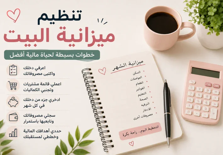 تنظيم ميزانية البيت.. خطوات بسيطة تفرق معاكي آخر الشهر 💰