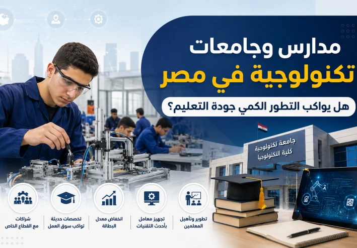 مدارس وجامعات تكنولوجية في مصر هل يواكب التطور الكمي جودة التعليم؟