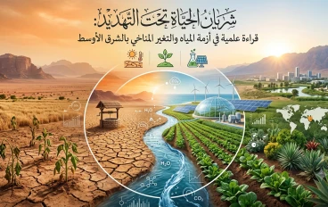 🌍 شريان الحياة تحت التهديد: قراءة علمية في أزمة المياه والتغير المناخي بالشرق الأوسط