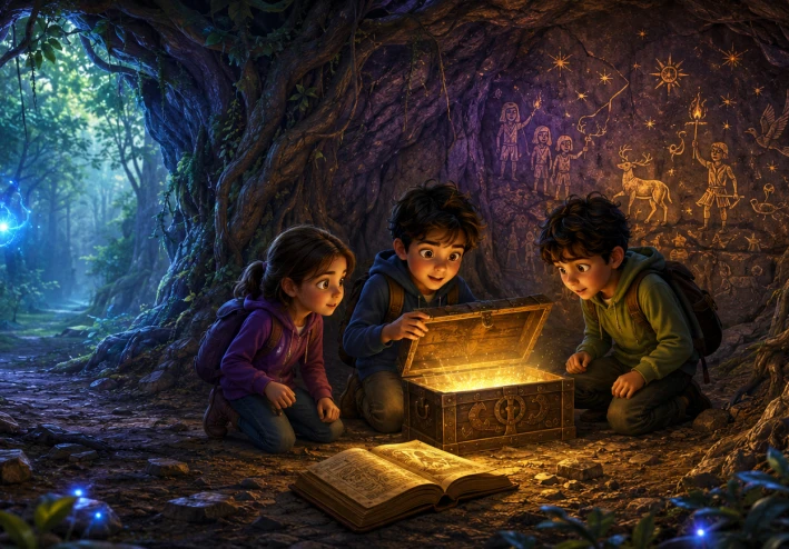 لغز الغابة اللامع .