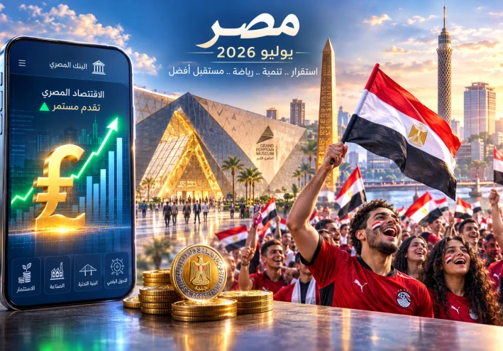 مصر في يوليو 2026: حزم اقتصادية جديدة، تراجع الدولار، واحتفالات تاريخية بـ "إنجاز المونديال"