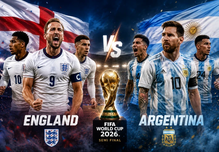 المباراة المنتظرة بين  إنجلترا و الأرجنتين في كأس العالم ٢٠٢٦