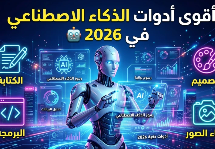 أقوى أدوات الذكاء الاصطناعي في 2026 🤖 | دليلك الشامل لفهم أهميتها وأفضل استخداماتها