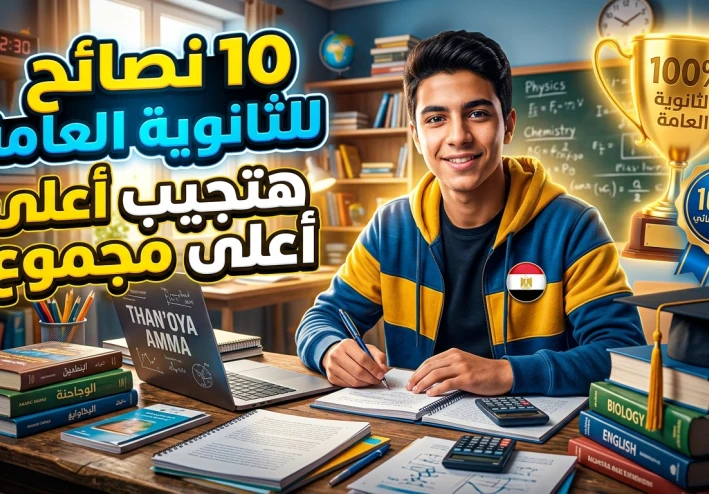 أفضل نصائح للثانوية العامة 2026: كيف تحقق أعلى الدرجات بدون توتر؟