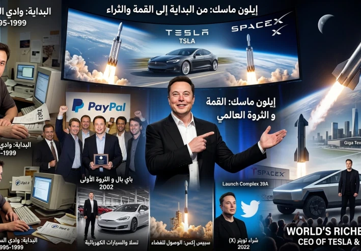 إيلون ماسك.. رحلة من الحلم إلى قمة الابتكار