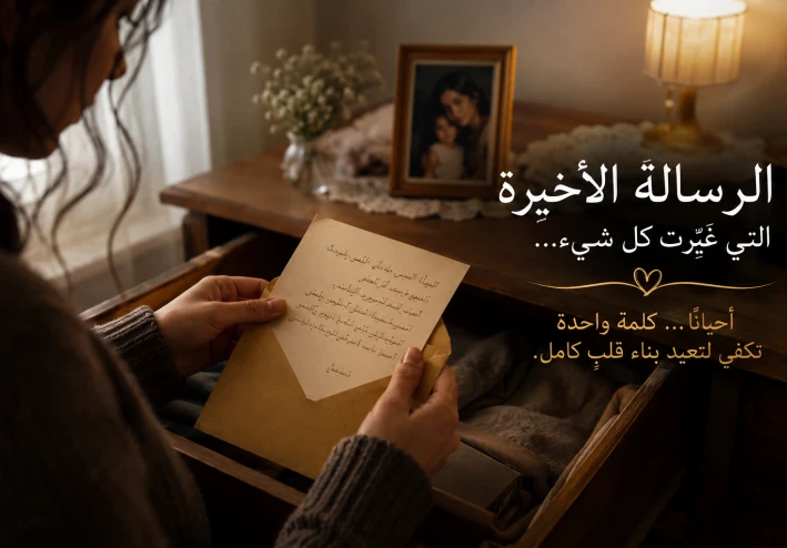 الرسالة الأخيرة: القصة الحقيقية التي جعلت آلاف القراء يبكون قبل النوم