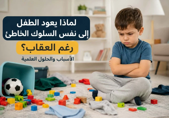 لماذا يعود الطفل إلى نفس السلوك الخاطئ رغم العقاب؟ الأسباب العلمية والحلول العملية