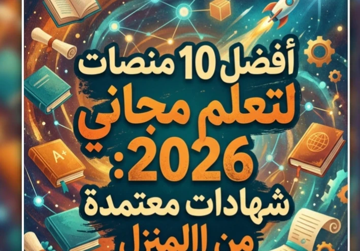 💢 أفضل مواقع الكورسات المجانية بشهادات معتمدة في 2026.. تعلّم من المنزل واحصل على شهادة تفتح لك فرص العمل