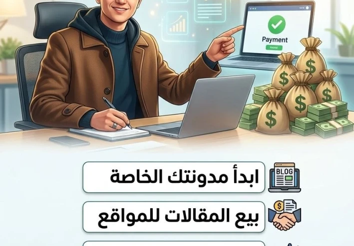 كتابة المقالات: من افضل الطرق لتحقيق الربح من الإنترنت للمبتدئين
