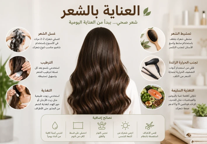 العناية بالشعر الدهني
