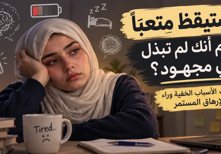 تستيقظ متعبًا رغم أنك لم تبذل أي مجهود؟ إليك الأسباب الخفية وراء الإرهاق المستمر