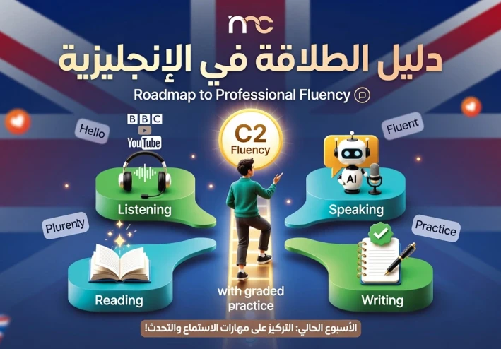 كيف تصل إلى الطلاقة في اللغة الإنجليزية  (خطة عملية مجربة) وتناسب الجميع