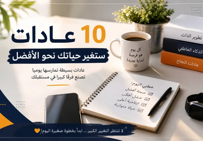 10 عادات يومية ستغير حياتك نحو الأفضل